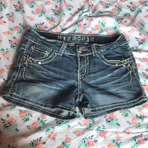 Miss chic blingy shorts size 3